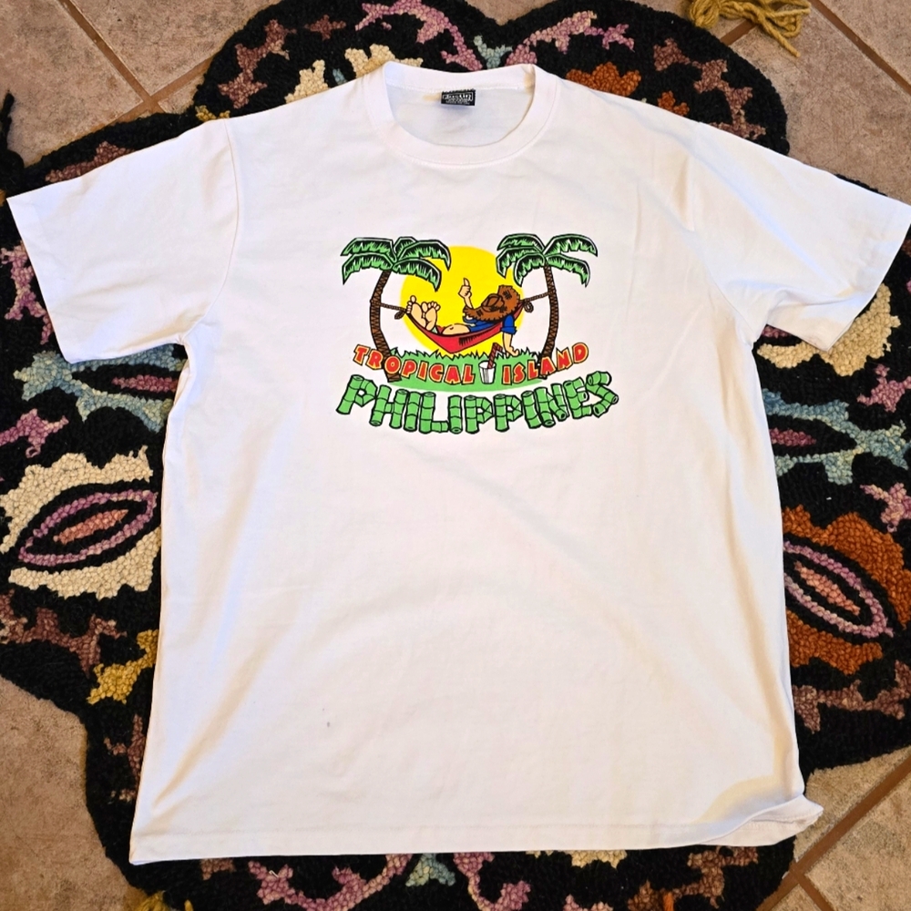 🔥🔥 Vintage Tropical Island Philippines White T-Shirt🔥🔥